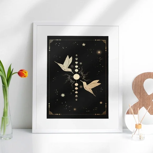 Wall Art Esoteric Celestial Mystic Print Poster Unframed - Picture 4 of 5